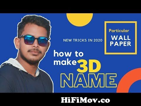 how to make 3d name wallpaper in hindi || make 3D wallpapers || from 240320  subhash name wallpaper Watch Video 