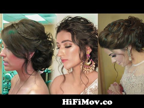 Messy Bun For Short Hair For Wedding | Chote Balo Ki Hairstyle Juda |  Shaadi Ke Liye Hairstyle 2021 From Balo Ki Watch Video - Hifimov.Co
