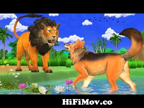 lion and fox story in hindi