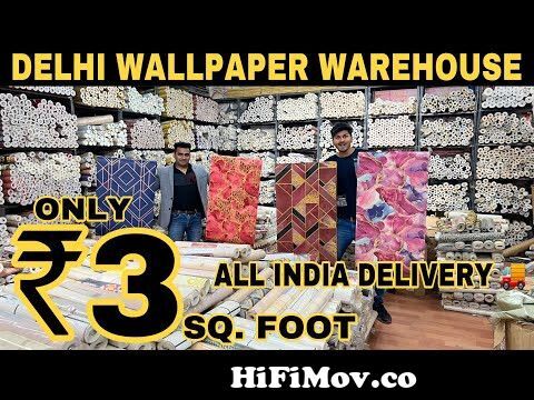 Wallpaper Importer & Manufacturer Factory In Delhi | Wholesale Rate Wallpaper  Market | Prateek Kumar from welpaper Watch Video 