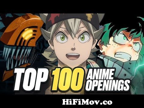 My UPDAT3D Top 100 Anime Openings (of All Time) (Creditless 60FPS) from top  op Watch Video 