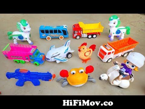 gadi wala cartoon | toy helicopter ka video | JCB, tractor bus toys 21  dollar investment only #65 from ruhul Watch Video 