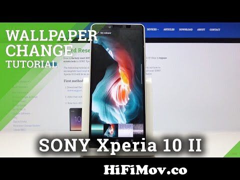 How to Change Wallpaper Image on Sony Xperia 10 II–Background Picture from sony  wallpapers 21 jpg Watch Video 