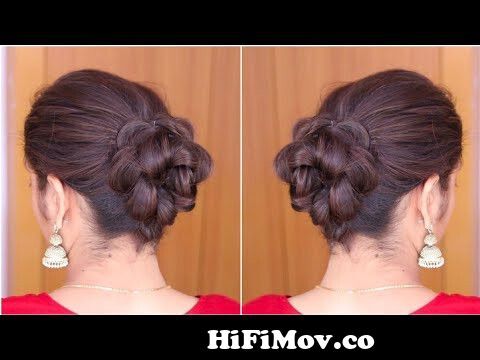 Very Easy Messy Bun Hairstyle For Girls | Beautiful Messy Bun Hairstyle |  Juda Hairstyle By Self from indian ledies juda simple hear stayel Watch  Video 