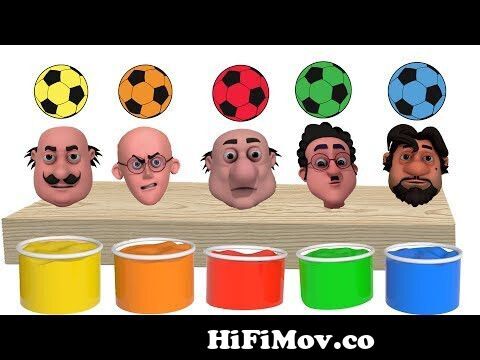 Learn Colors with Motu Patlu Toy egg & Soccer Balls | Finger Family song  For Kids from urfh Watch Video 