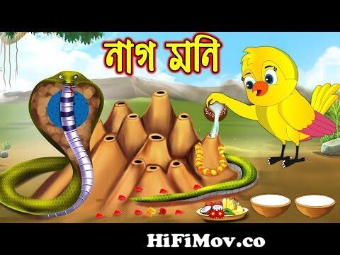 নাগ মনি | Nag Moni | Bangla Cartoon | Thakurmar Jhuli | Pakhir Golpo | Golpo  | Tuntuni Golpo from সাপের কাটুন Watch Video 