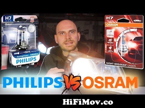 Hospital hjemmelevering paraply Philips RacingVision vs Osram NightBreaker Laser - Endurance & Brightness  Test from h7 test adac Watch Video - HiFiMov.co