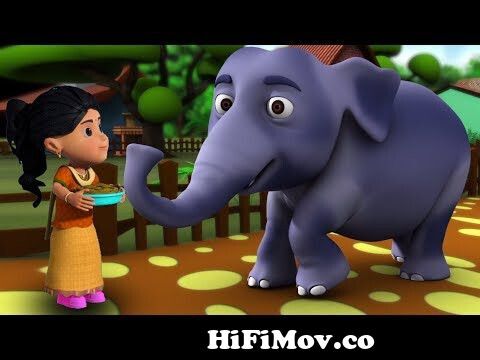 Hathi Raja Kahan Chale | Hindi Nursery Rhymes | Baby Rhymes | Kids Song |  हाथी राजा कहाँ चले from odia nersury Watch Video 