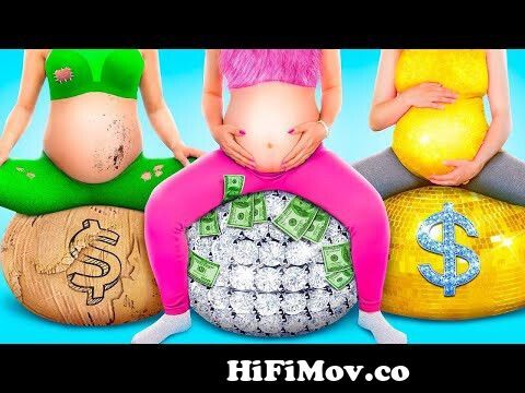 Rich Vs Poor Vs Giga Rich Pregnant! Funny Expensive vs Cheap Situations  with Future Moms from tin i Watch Video 