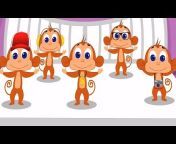 Five Little Monkeys - Baby Nursery Rhymes for Kids