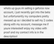 selling geforce now account