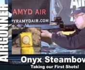 Today we are taking our first shots with the ONYX Tactical Crossbow Powered by Steambow.This new bow cocks with the push of a button powered by high pressure air or a 90 Gram CO2 bottle. Pushing 300 FPS the ONYX Tactical Crossbow can get the job done just target shooting in the back yard or taking big game in the woods.Accuracy is 100% on target and with the right broadheads, you get all the take down power you need. For hunters looking for an easier way to hunt with a crossbow, take a look