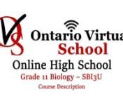 Ontario Virtual School nhttps://www.ontariovirtualschool.ca/nGrade 11 Biology Online Coursenhttps://www.ontariovirtualschool.ca/courses/sbi3u/