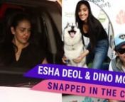 Esha Deol was recently spotted at a dinner date in Juhu with her husband. Meanwhile, Dino Morea attended an event in the city. Watch the video for more.