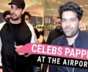 Sidharth and Badshah were spotted at the Mumbai Airport as they take off for their New Year celebrations