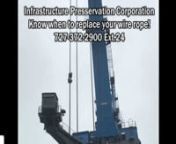 Robotic wire rope inspection service. Visual and magnetic flux leakage. Exceeds fhwa and AAshto NBI inspection requirements. Flare stack guy wires, cranes, hoists, suspender cables, Cable stay and suspension bridge inspections nhttps://www.infrastructurepc.com/