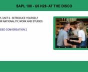 SAPL 108 - U6 H28 At the disco from sapl