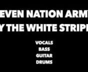 Here is our play along version of Seven Nation Army by The White Stripes. A demonstration play along video for bass, guitar, drums, and vocals. Basic bass tab is displayed throughout. Have fun!