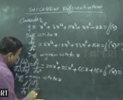 Successive Differentiation and Illustrations of Derivatives in Physics from derivatives