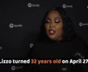 Happy Birthday, Lizzo!. Melissa Viviane Jefferson turns 32 years old today. Here are five fun facts about the singer. 1. She started playing the flute in fifth grade. 2. Lizzo worked with Prince for his album, ‘Plectrumelectrum.’. 3. Her stage name is inspired by Jay-Z&#39;s single, “Izzo.”. 4. The first song she would dance to at her wedding is Crime Mob’s “Knuck If You Buck.”. 5. Lizzo’s flute, Sasha Flute, has its own Instagram. Happy Birthday, Lizzo!