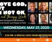 I LOVE GOD, BUT I’M NOT OK:Jesus and Therapy WorksnnOn Wednesday, May 27 at 6:30 PM, we will host a transparent conversation between Pastor Robert Scott and Pastor Emeritus Greg Moss, and a gifted team of 3 Mental Health Clinicians. Hosted by Jay HayesnnJoin us on Facebook Live or Live on YouTube for this very important conversation about the necessary intertwining of your Mental needs and Spiritual concerns, as we seek to rise above the stigma of Mental Health Care in our community. nnThis