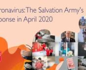 Here’s a look at some of the ways that The Salvation Army has been responding to coronavirus around the world in April.n nIn the USA, essential food parcels are being distributed through a ‘drive through’ style system, thereby minimising human contact. Globally, Salvation Army centres are adapting how they operate to be safer, while still meeting needs.n nThe Salvation Army in Nuuk, Greenland, continues to run a hot meals programme from its Williams Cafe, serving food safely through a wind