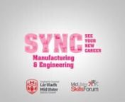 This was one of a series of videos we created for Mid Ulster Council as part of a project to promote their 6 key business sectors to local schools and colleges.nnThese videos were designed for use with local schools to help students at year 10 and 11 when making their subject choices for GCSE.nnThis video focuses on the Manufacturing &amp; Engineering Sector and features Mallaghan, CDE, Edge and South West College.nnFind out more about the vjdeos we make at www.blueskyvideo.netnnWe&#39;re an officia