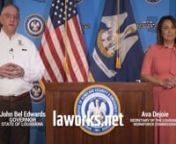 A Public Service Announcement with Louisiana Governor John Bel Edwards and Secretary of the Louisiana Workforce Commission Ava Dejoie letting unemployed Louisiana citizens affected by COVID-19 when to expect payments to begin.