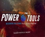 BretFX Power Tools LITE is a huge free collection of 30 essential &amp; eclectic free FCPX titles, effects, &amp; transitions for Final Cut Pro X. I wanted to gather together a collection of essential FCPX tools &amp; plugins I use every day, plus some eclectic one-offs I&#39;ve created over the years as well as finish up some projects that hadn&#39;t yet been fully realized.I wanted to give a little something back to the community that has been so great &amp; supportive since BretFX has been launched