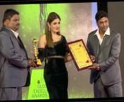 Ashish Mittal and Mohit Mittal (Aarsun Woods Pvt Ltd., Saharanpur) received Global Excellence Award 2018 from Raveena Tandon for being the