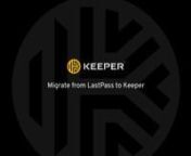 We are often asked about a seamless way to switch from LastPass to Keeper. Moving your records from LastPass to Keeper is easy and seamless. Your information stored in LastPass including passwords, folders, subfolders, notes and accounts easily migrates to Keeper while maintaining full, zero-knowledge security and 256-bit encryption.nnnnG-1695