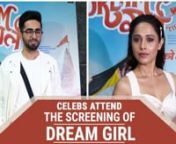 A special screening of Dream Girl was hosted in the city. Many celebs graced the screening with their presence. Lead actor Ayushmann Khurrana was present accompanied by wife Tahira Khurrana. The Article 15 actor looked dapper in his casual look. Nushrat Bharucha, who plays the female lead was present, looking gorgeous in an all white outfit. Suvreen Chawla made an appearance at the screening. Dangal girls Sanya Malhotra Fatima Sana Sheikh were present at the screening. Aparshakti Khurrana was al