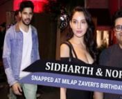 Milap Zaveri&#39;s birthday party was a star-studded affair. From Sidharth Malhotra to Nora Fatehi made stylish appearance at his birthday bash. Everyone in attendance was dressed as what fits their style the best.