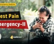 The details of chest pain are discussed in the lecture of Chest Pain Emergency – I. Many more will be covered in this Emergency Medicine online lecture of Chest Pain Emergency – II. Medical students will gain knowledge about history taking through chest pain mnemonic i.e. pqrst pain assessment. Examination, diagnosis, and differential diagnosis of chest pain is also covered in this chest pain lecture. Moreover, general treatment is explained to treat chest pain emergency in this V-Learning