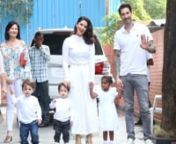 Sunny Leone &amp; Daniel Weber twin in white with their kids Nisha, Noah and Asher