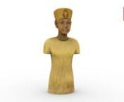 .:::Formats:::.nnHIGH POLY with textures (.obj.fbx.mb .Max) and .STL File LOW POLY with textures (.obj.fbx.mb .Max)nn.:::Textures::::.nn-Color -Bump -Normal MapnnnnTutankhamun (commonly referred to as “King Tut” today) was born Tutankhaton, which means “the living image of Aton.” He was the son of Akhnaton, the pharaoh who changed Egypt from a polytheistic to a monotheistic society during his reign. During Tutankhamun’s reign, Egypt’s state religion was restored to the worship of man