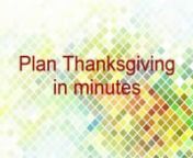 BigOven&#39;s Thanksgiving Advice Center gives you great pre-planned holiday menus, turkey calculators, conversation topics, and more.It&#39;s designed to save you time planning for Thanksgiving, so you can relax and enjoy this special holiday.Happy cooking!
