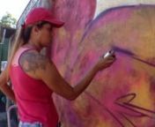 La grafitera brasileña Panmela Castro sensibiliza con sus dibujos sobre la lacra de la violencia doméstica e inspira a otras mujeres a tomar acción.