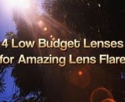 Full Article: http://vashivisuals.com/4-best-low-budget-lenses-camera-flare/nI love the visual character of old lenses and have chosen my favorite four low budget lenses that create beautiful and dramatic lens flares. These lenses are inexpensive, readily available and can be mounted on a RED Dragon or a &#36;500 DSLR. Take a look at the striking results possible with a Canon 5Dmkii, these four lenses and the sun…nnMusic by Moby via MobyGratis - A Seated Night Ambient