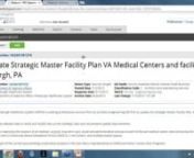 Thu, Jul 25, 2013 - 9:00 AM PDT - July 25 - SBA Teaming Pilot Webinar - Update Strategic Master Facility Plan VA Medical Centers and facilities- Pittsburgh, PA nnThis webinar is a short, hands-on, interactive workshop that will break down a specific opportunity and help you form a response to a Sources Sought notification. If your company supports NAICS 541330, or other related NAICS, then you should attend. nnnThe Veterans Pittsburgh Healthcare System (VAPHS) is seeking professional services