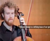 When faced with the challenge of sharing the latest climate change discoveries, scientists often rely on data graphics and technical illustrations. University of Minnesota undergrad Daniel Crawford came up with a completely different approach. He’s using his cello to communicate the latest climate science through music.nnThermometer measurements show the average global temperature has risen about 1.4 °F (0.8 °C) since 1880. Typically, this warming is illustrated visually with line plots or m