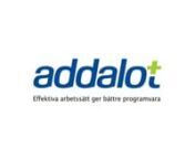 Addalot - Effektiva arbetssätt ger bättre programvara from addalot