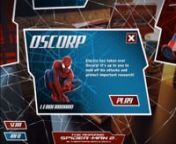 Slip into the Amazing Spider-Man&#39;s Web Slinger game to battle Oscorp drones in your living room - Pick up specially marked Kellogg&#39;s products to unlock additional levels and face-off with Electro himself.And when you&#39;re ready, capture a picture of your friend suited-up in any of the 5 sharable Spidey poses.nnCreated with Catapult Marketing, this fast paced game utilizes gyro-enabled controls to fight Pumpkin-Bomb lobbing drones.Tap either Spidey hand on the interface to shoot a web burst.T