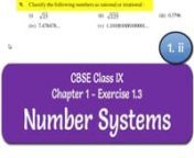 NCERT Solutions for Class 9th Maths Chapter 1 Number Systems Exercise 1.3 Question 9 iii