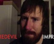 (This is the improvisation section from the full video of the &#39;Guardian Devil Monologue.&#39; ) Actor Scott A. Vancil showcases one side of his version of Marvel Comics&#39; Daredevil in an improvisational piece based on pieces of Daredevil comics&#39; history of the character and the events that take place in the first issues of the Marvel Knights&#39; line, just after the death of Karen Page.A little while after Karen Page has been killed at the hands of Bullseye, Daredevil sits on a rooftop listening to th
