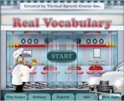 The Real Vocabulary app is a comprehensive and flexible language program for kindergarten-5th grade students targeting core curriculum vocabulary*. nnThe Real Vocabulary app includes over 1500 pictures and over 5000 pre-recorded audio. The pro version of the app and the All Words in - app program allow the users to add their own words, pictures and audio recordings, making therapy more individualized and allowing school speech therapists to add their own curriculum based vocabulary. nnThe Real V