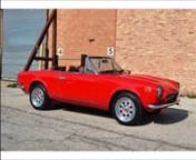 1982 Fiat 2000 Spider Lusso Convertible PininfarinannVIN: ZFAAS00B2C5001438nOnly 37489 kmnTransmission: ManualnEngine: 4 Cylinder, 2.0 LnExterior Color: RednInterior Color: TannnnThis lovely Spider is fully restored!!! Please note that this is a limited production Lusso model, which features optional luxury equipment, fuel injection, and the look of vintage spiders from the late 1960