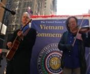 On November 11, 2013 in New York City&#39;s Veteran&#39;s Day Parade, actor-singer-songwriter,Chris Van Cleave was invited to perform his song NOT FORGOTTEN (written in 2012) aboard the parade float representing the D.O.D.Office of Commemoration of the Vietnam War.He was accompanied by electric violinist Cecil Hooker (Warner/Elektra/Asylum Records artist with the band SNUFF). Videographer, Phil Dixon of Aspect Media, Inc., filmed aboard the float and during this parade to finish and edit the footage