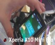 Xperia X10 Mini Pro en acción from xperia x10 mini