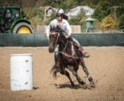 The barrel racing demonstration at the 2014 Thoroughbred Makeover had a whole new twist when 3 female former jockeys took on 3 riders from the Thoroughbred Barrel Racing Association (TBRA) and Nicole Valeri, the winner of the 2014 Ultimate X Showdown in the